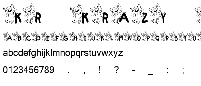 KR Krazy Kat font